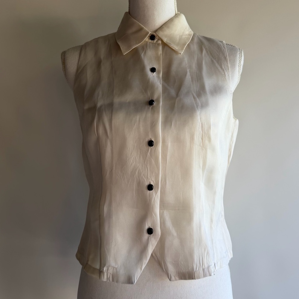 Vintage Ann Taylor Silk Vest Top - sz 4